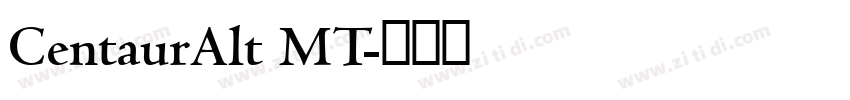 CentaurAlt MT字体转换